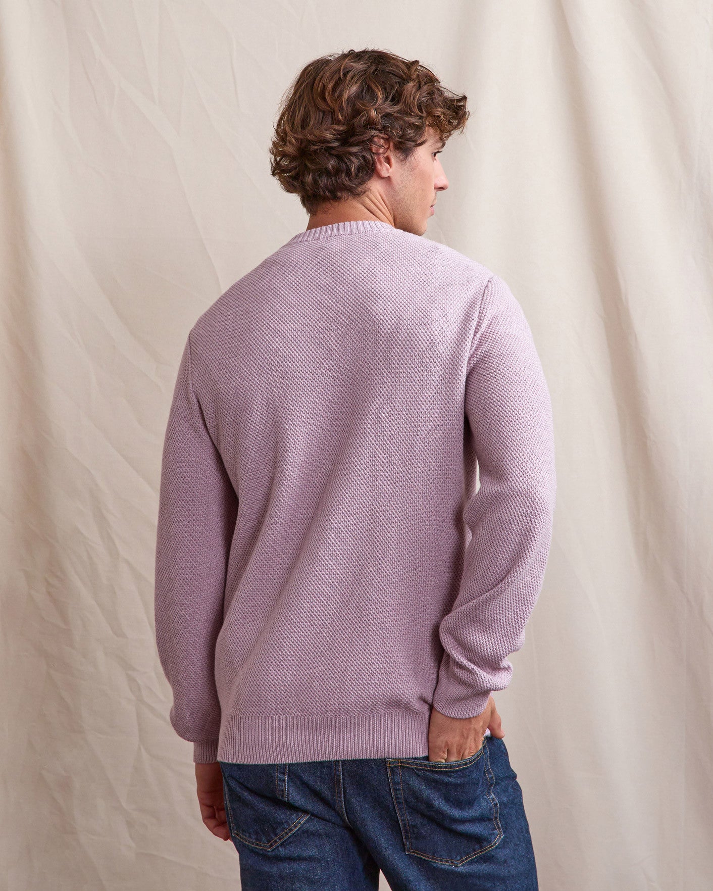 Pull Opale Maille Lilac/navy
