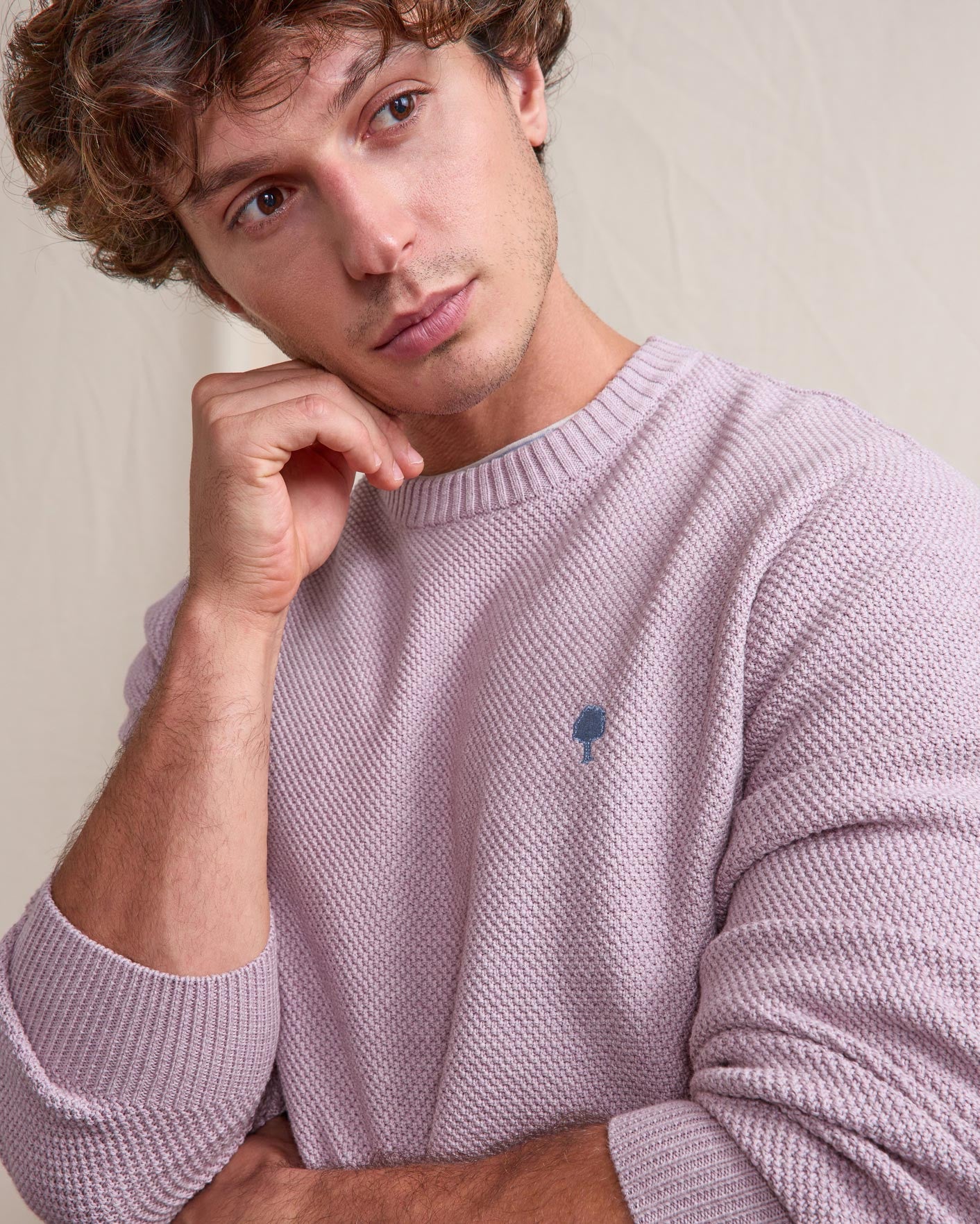 Pull Opale Maille Lilac/navy
