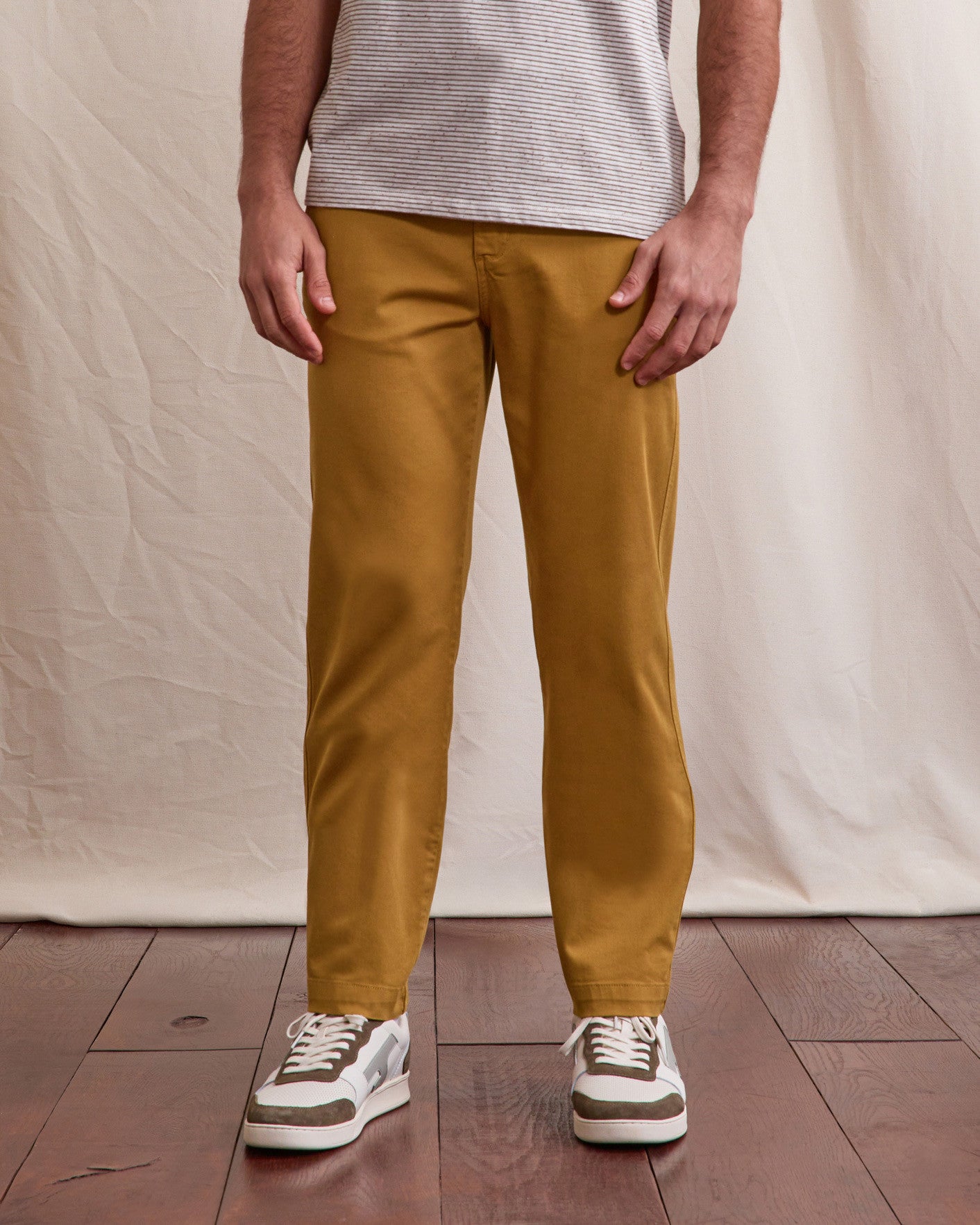 Chino Brix regular Chaine et trame Light camel
