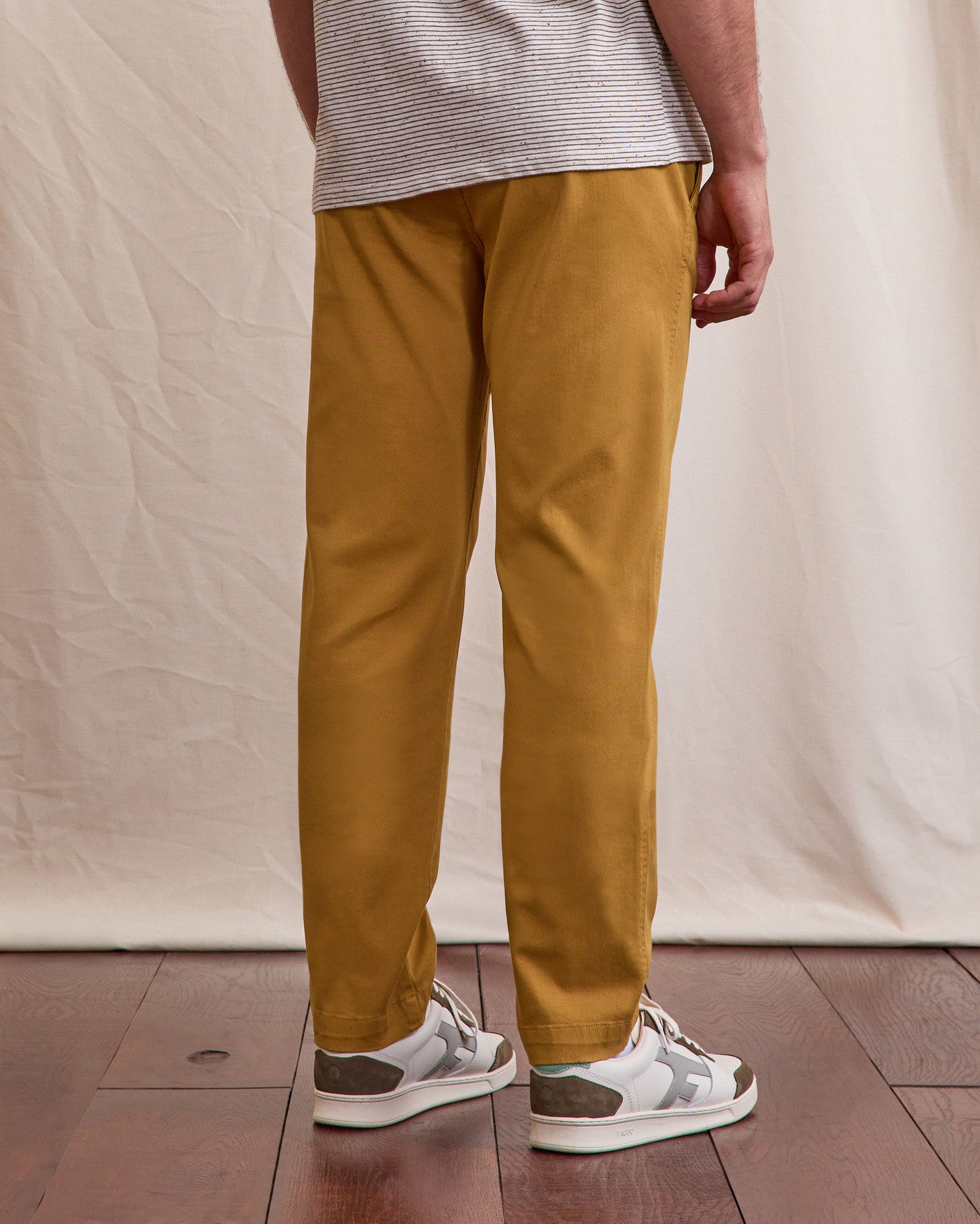 Chino Brix regular Chaine et trame Light camel
