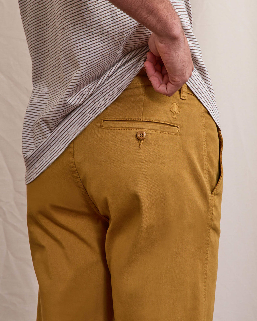 Chino Brix regular Chaine et trame Light camel
