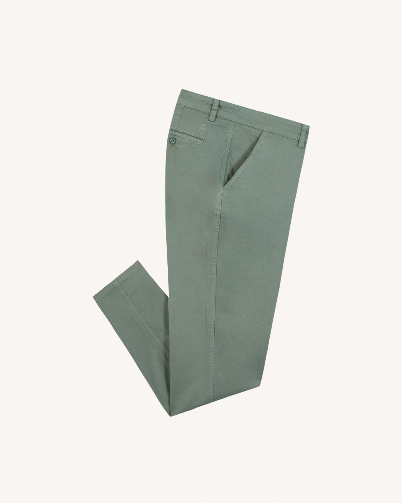 Chino Brix regular Chaine et trame Green
