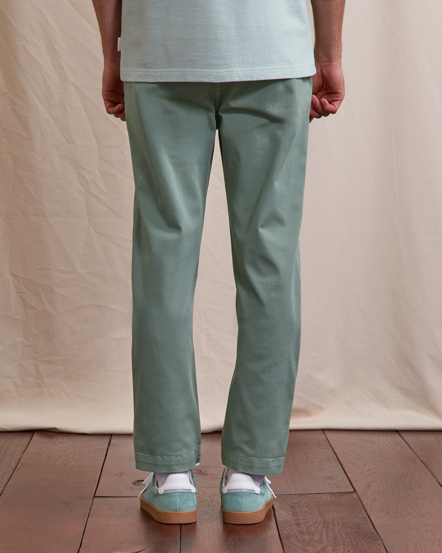 Chino Brix regular Chaine et trame Green
