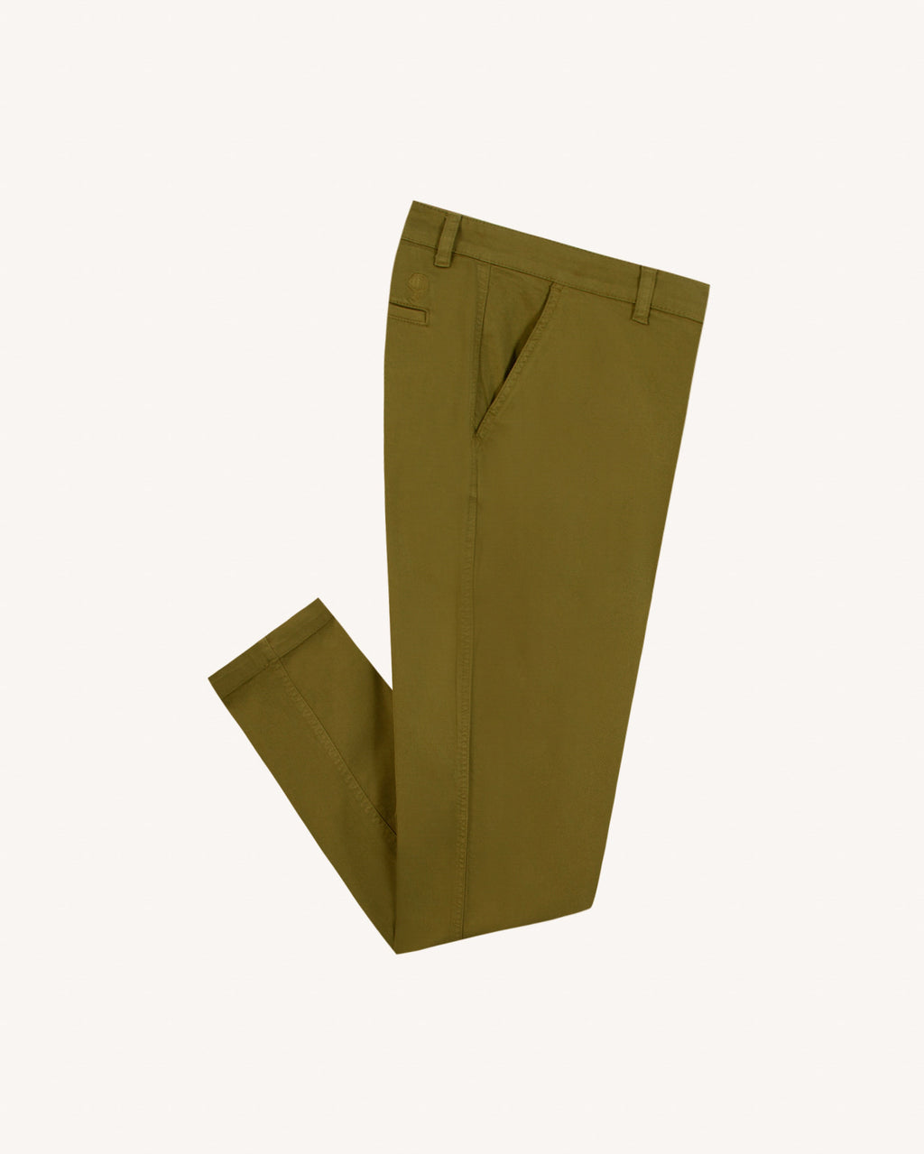 Chino Brix regular Chaine et trame Warm kaki
