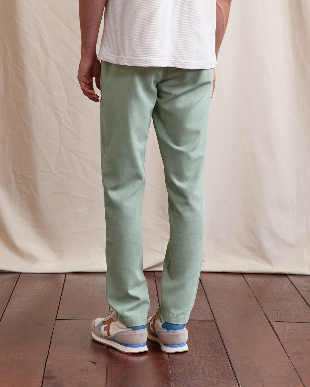 Pantalon elastique Dreuille Chaine et trame Green

