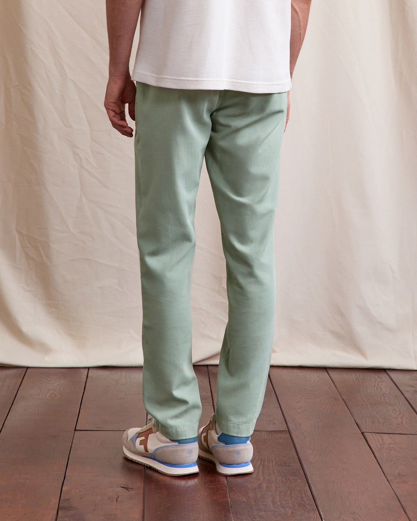 Pantalon elastique Dreuille Chaine et trame Green
