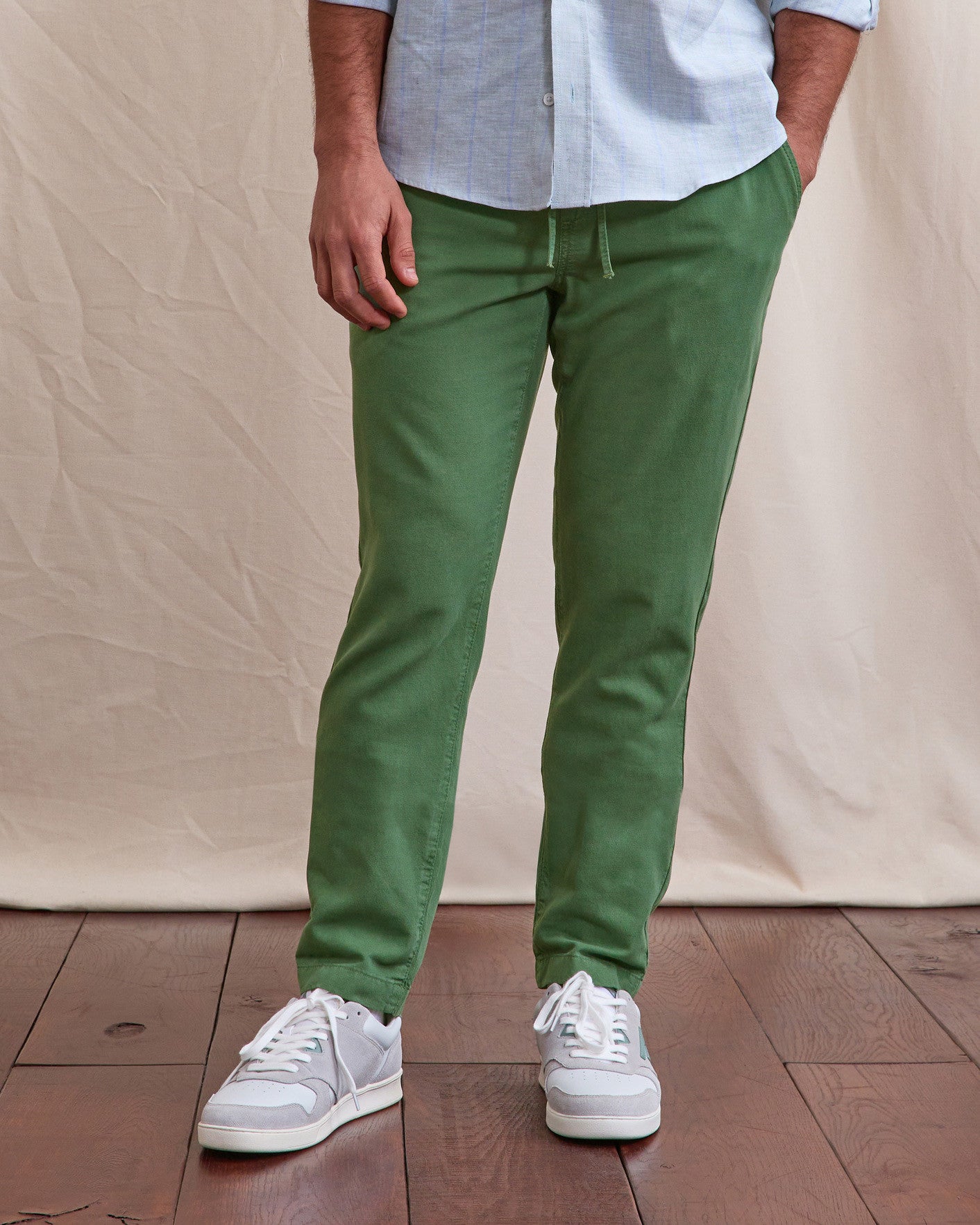 Pantalon elastique Dreuille Chaine et trame Mineral
