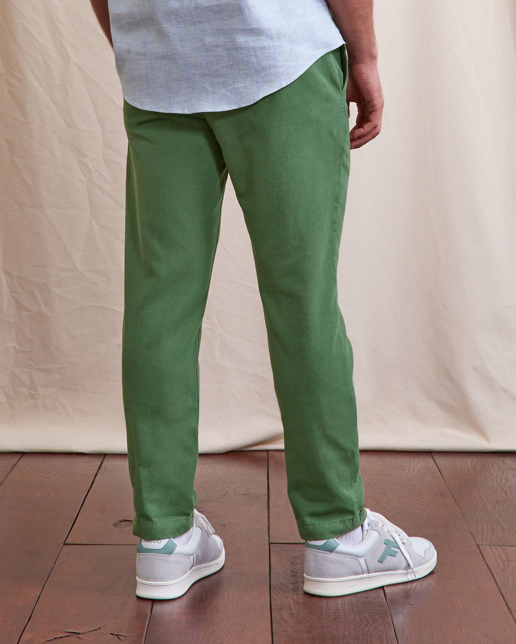 Pantalon elastique Dreuille Chaine et trame Mineral
