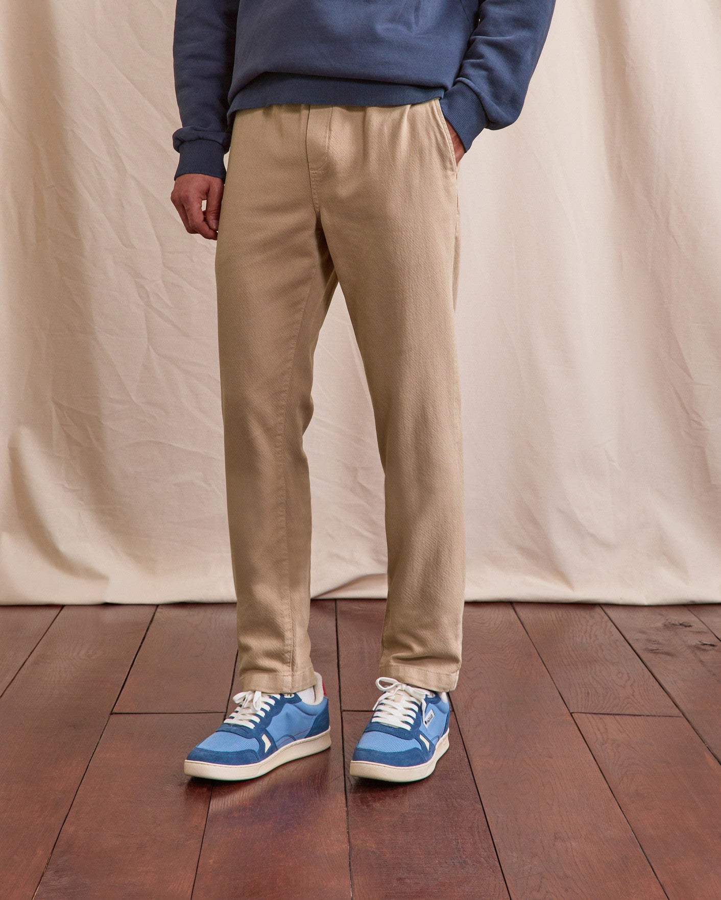 Pantalon elastique Dreuille Chaine et trame Natural

