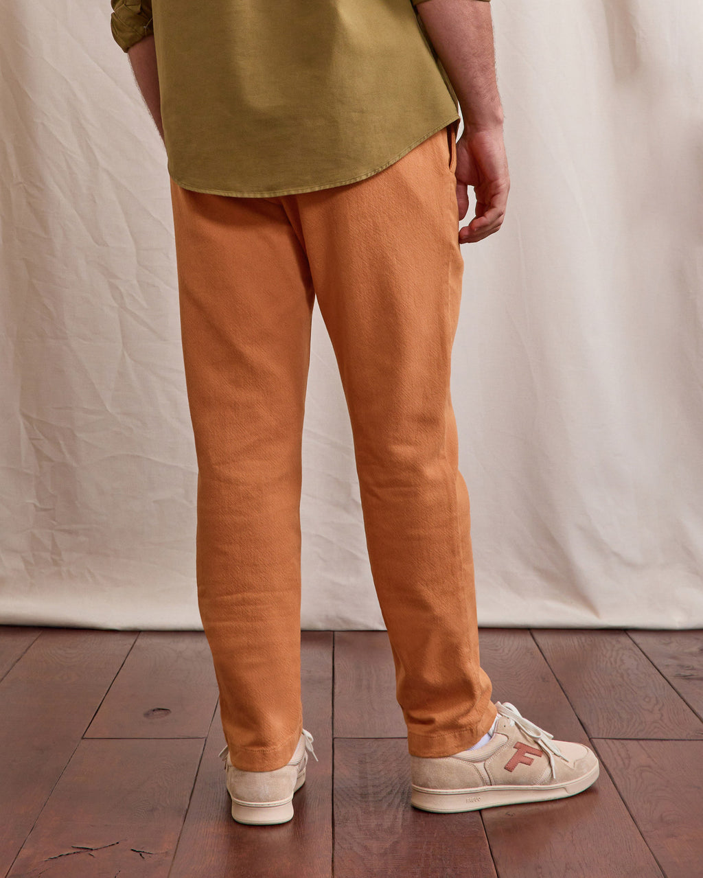 Pantalon elastique Dreuille Chaine et trame Light brick
