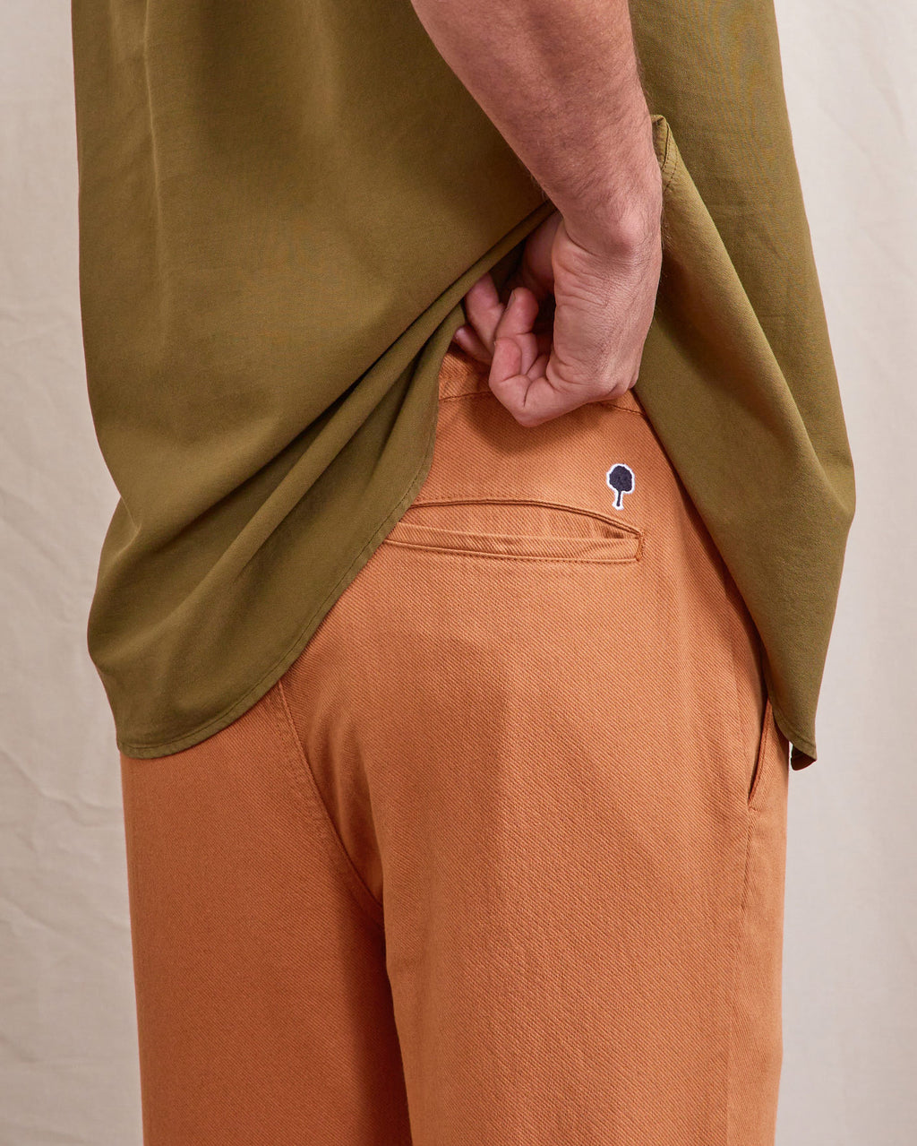 Pantalon elastique Dreuille Chaine et trame Light brick
