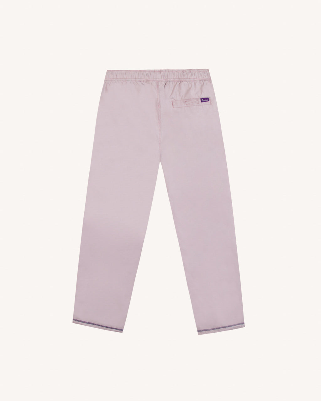 Pantalon elastique Dreuille otd Chaine et trame Lilac/navy
