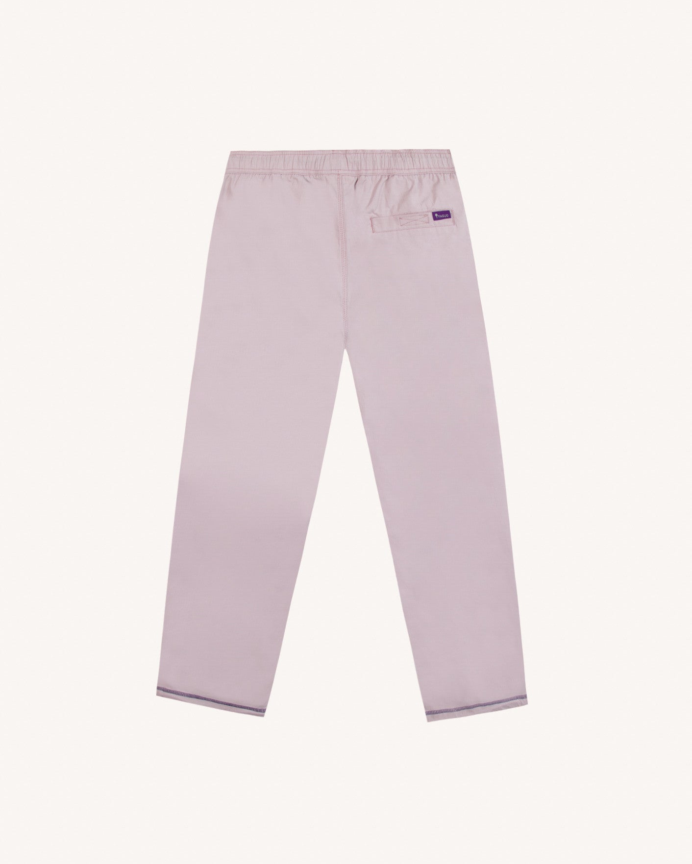 Pantalon elastique Dreuille otd Chaine et trame Lilac/navy
