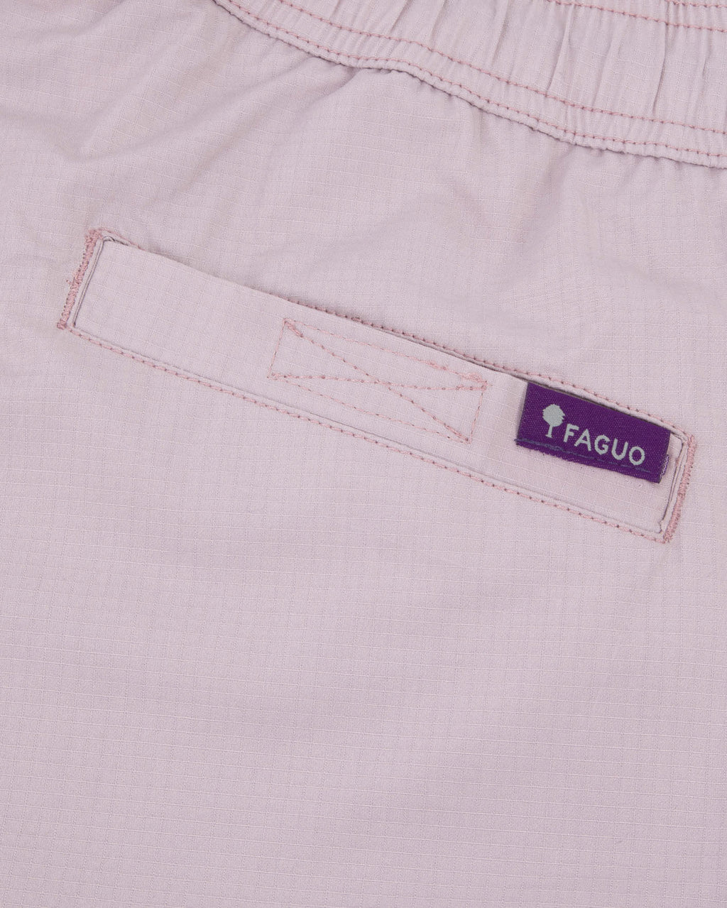 Pantalon elastique Dreuille otd Chaine et trame Lilac/navy
