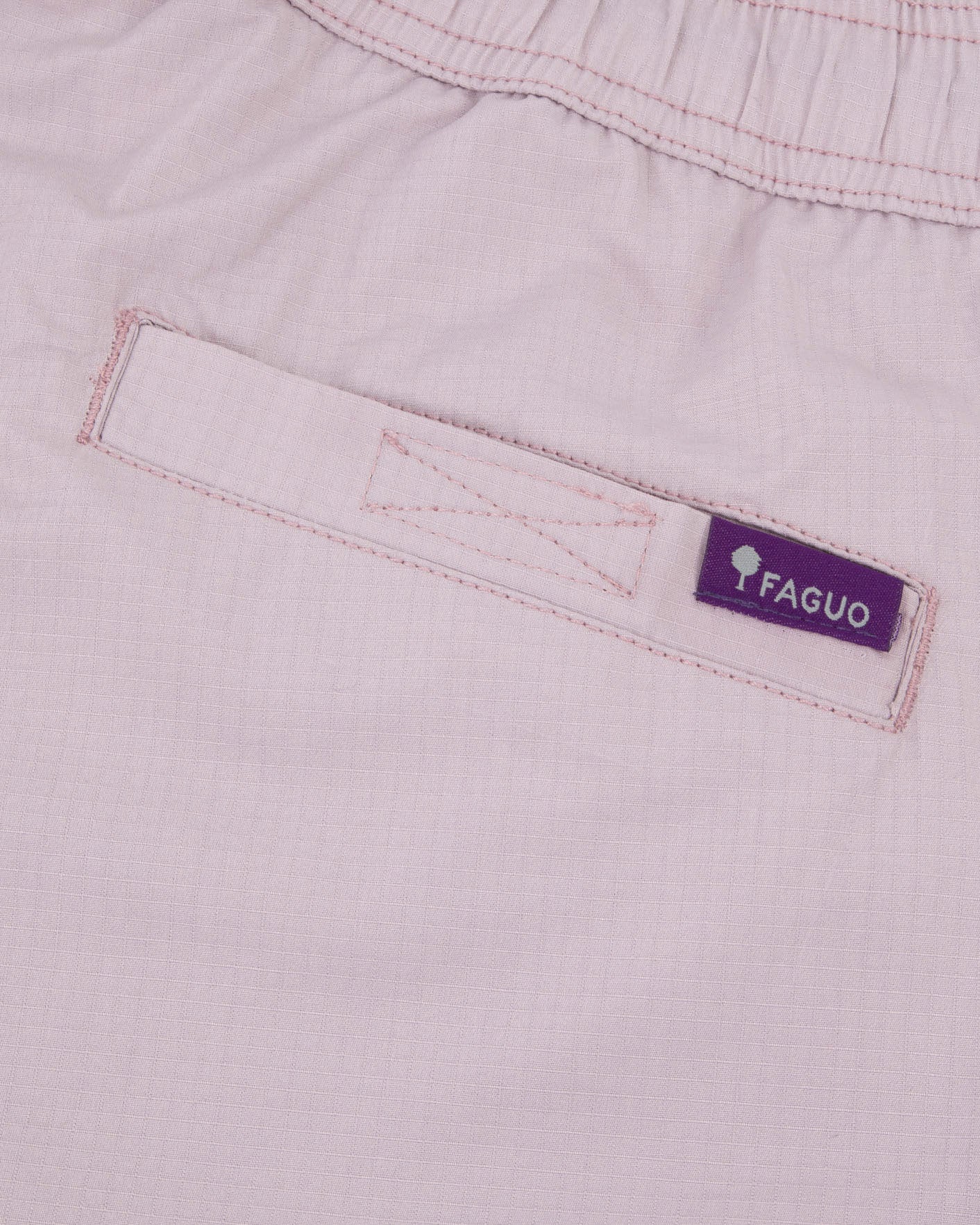Pantalon elastique Dreuille otd Chaine et trame Lilac/navy
