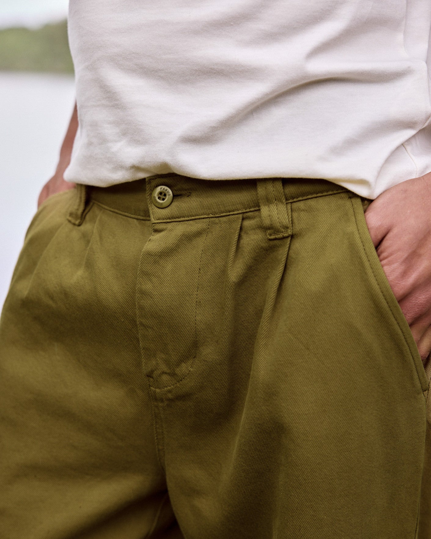 Chino Landais Woven Warm Khaki
