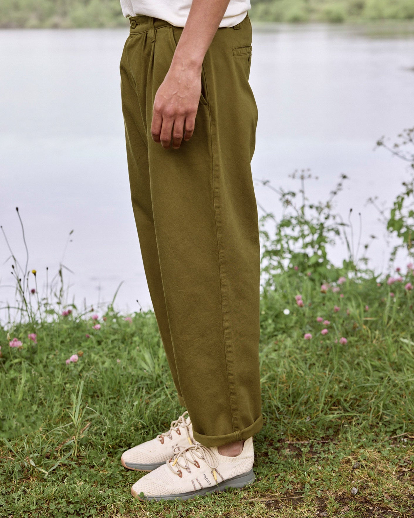 Chino Landais Woven Warm Khaki
