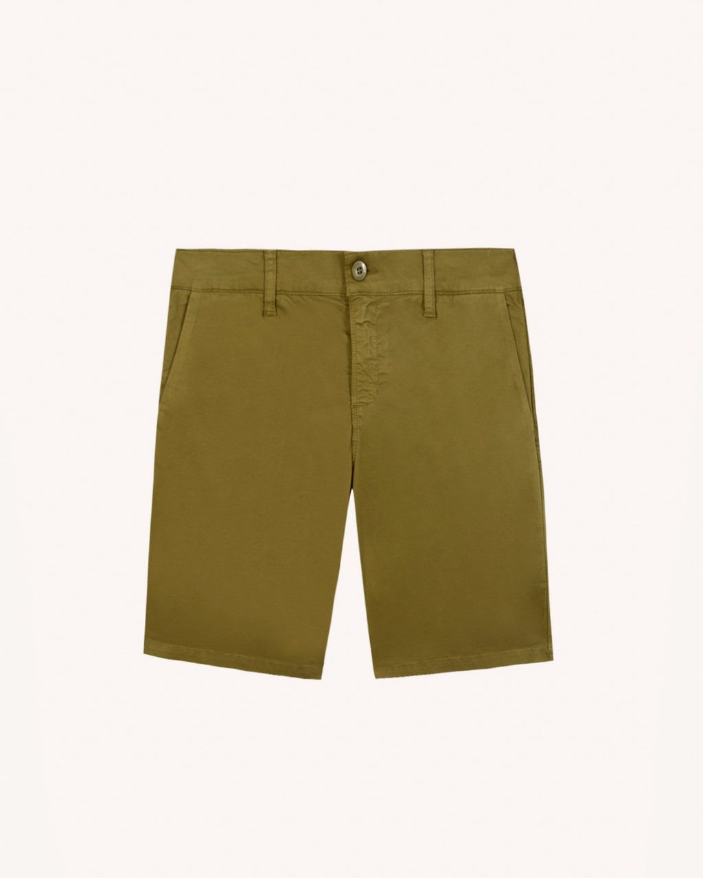 Short chino Saulieu Chaine et trame Warm kaki
