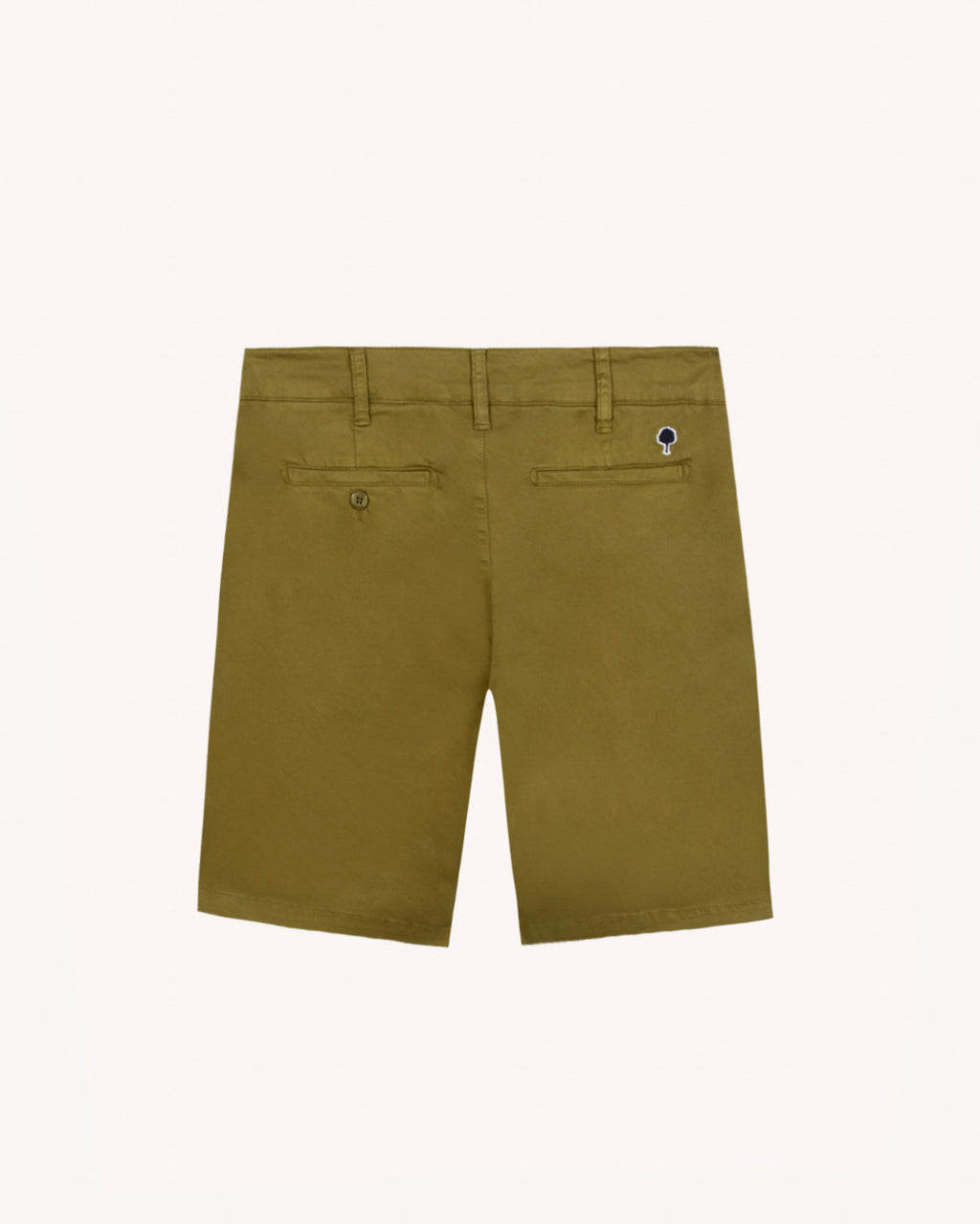 Short chino Saulieu Chaine et trame Warm kaki
