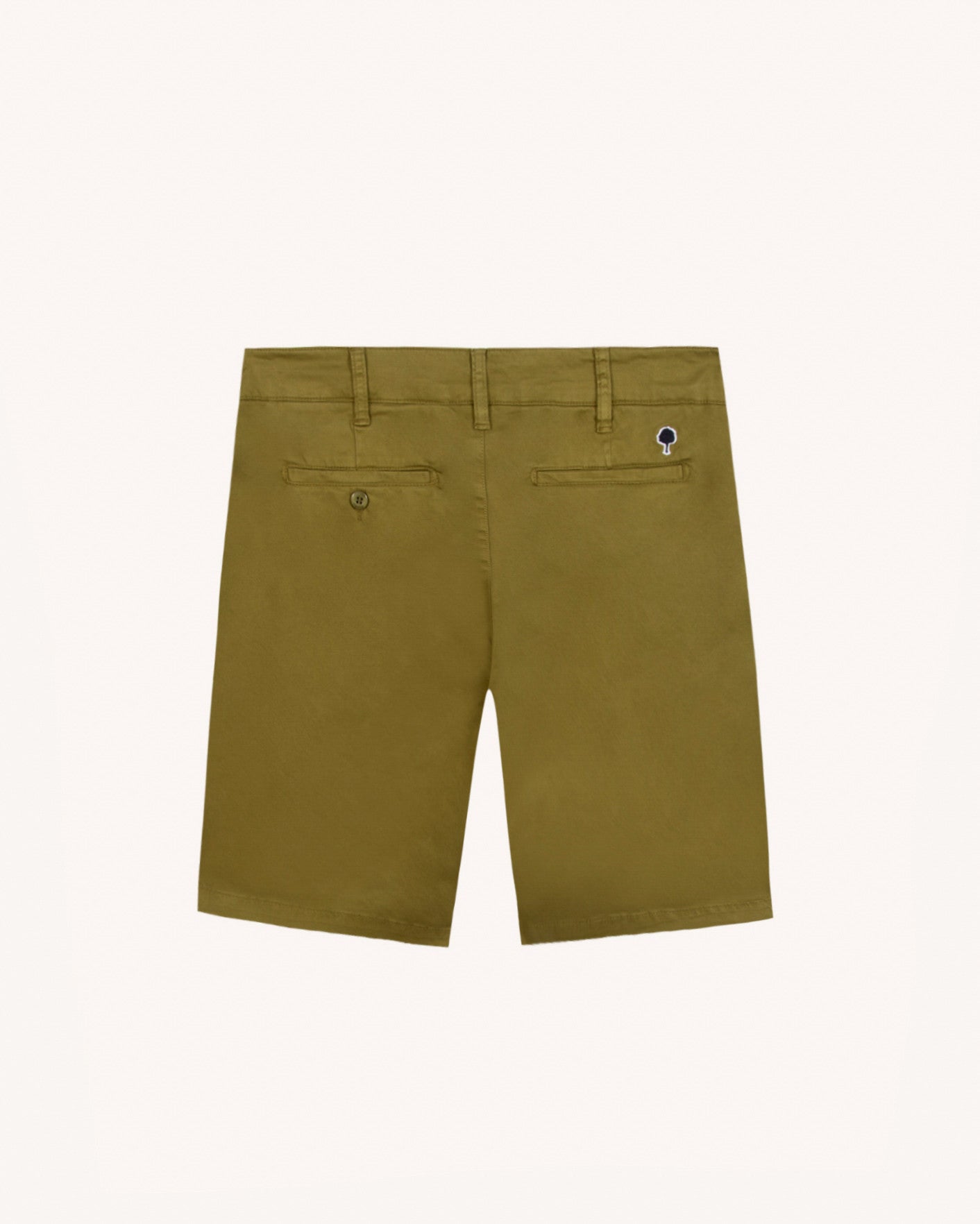 Short chino Saulieu Chaine et trame Warm kaki
