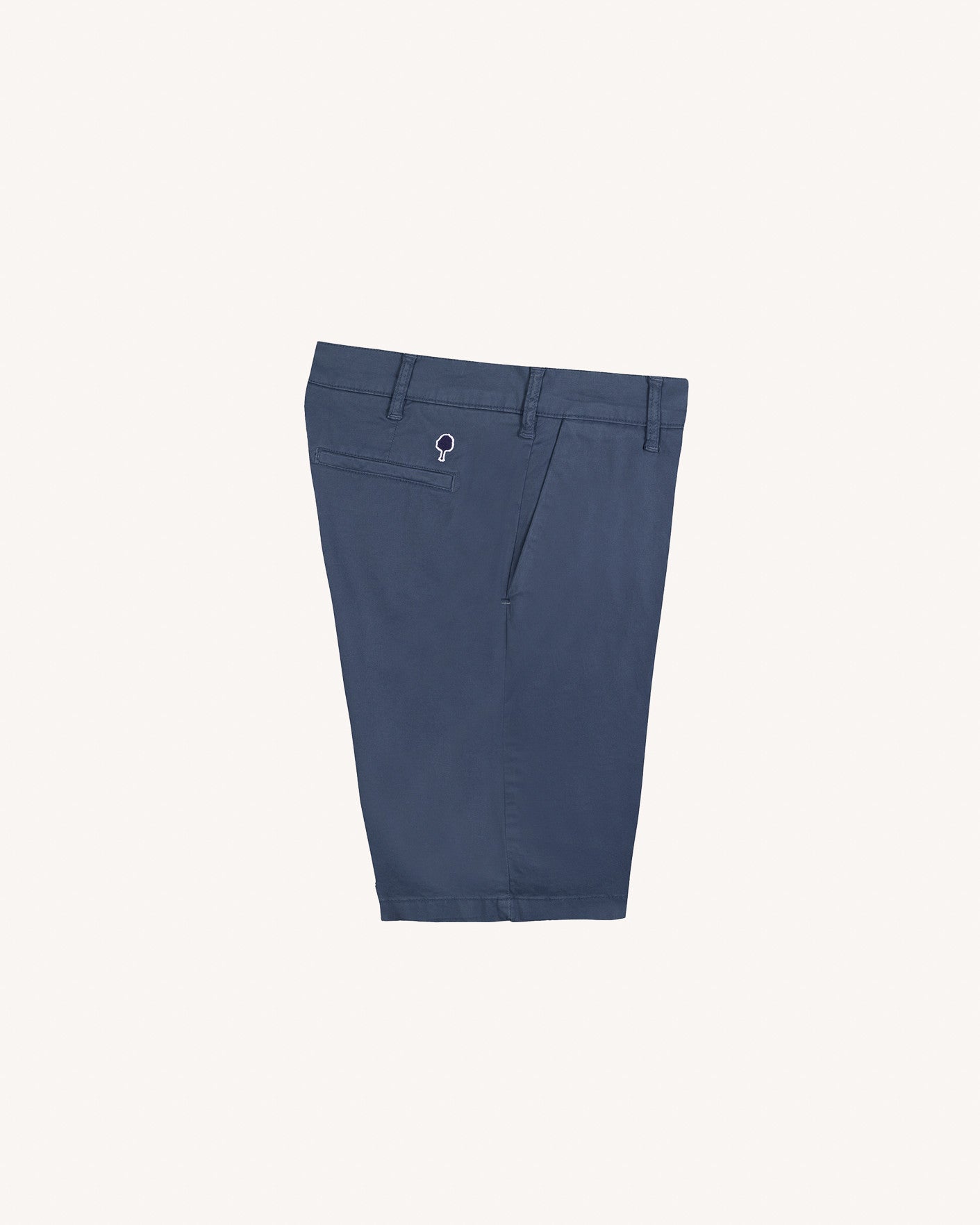 Short chino Saulieu Chaine et trame Washed navy

