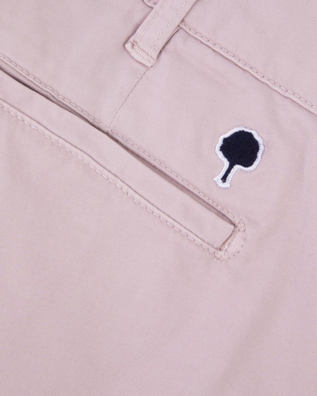 Short chino Saulieu Chaine et trame Lilac/navy
