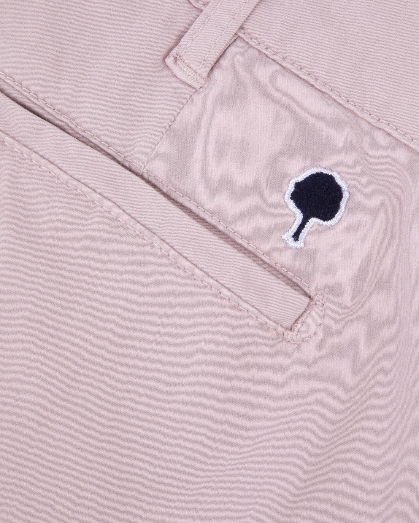 Short chino Saulieu Chaine et trame Lilac/navy
