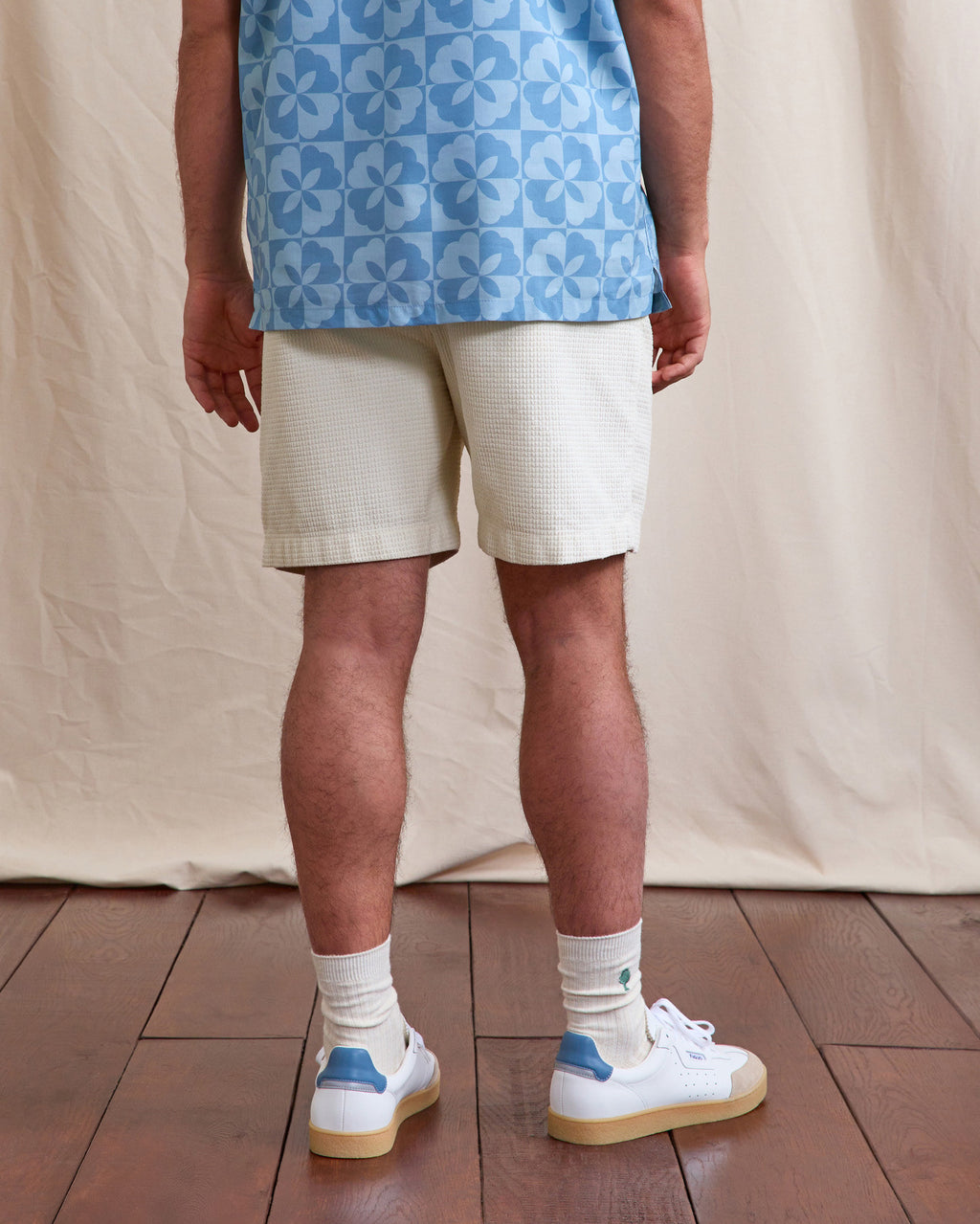 Short elastique Chevre Chaine et trame Shell
