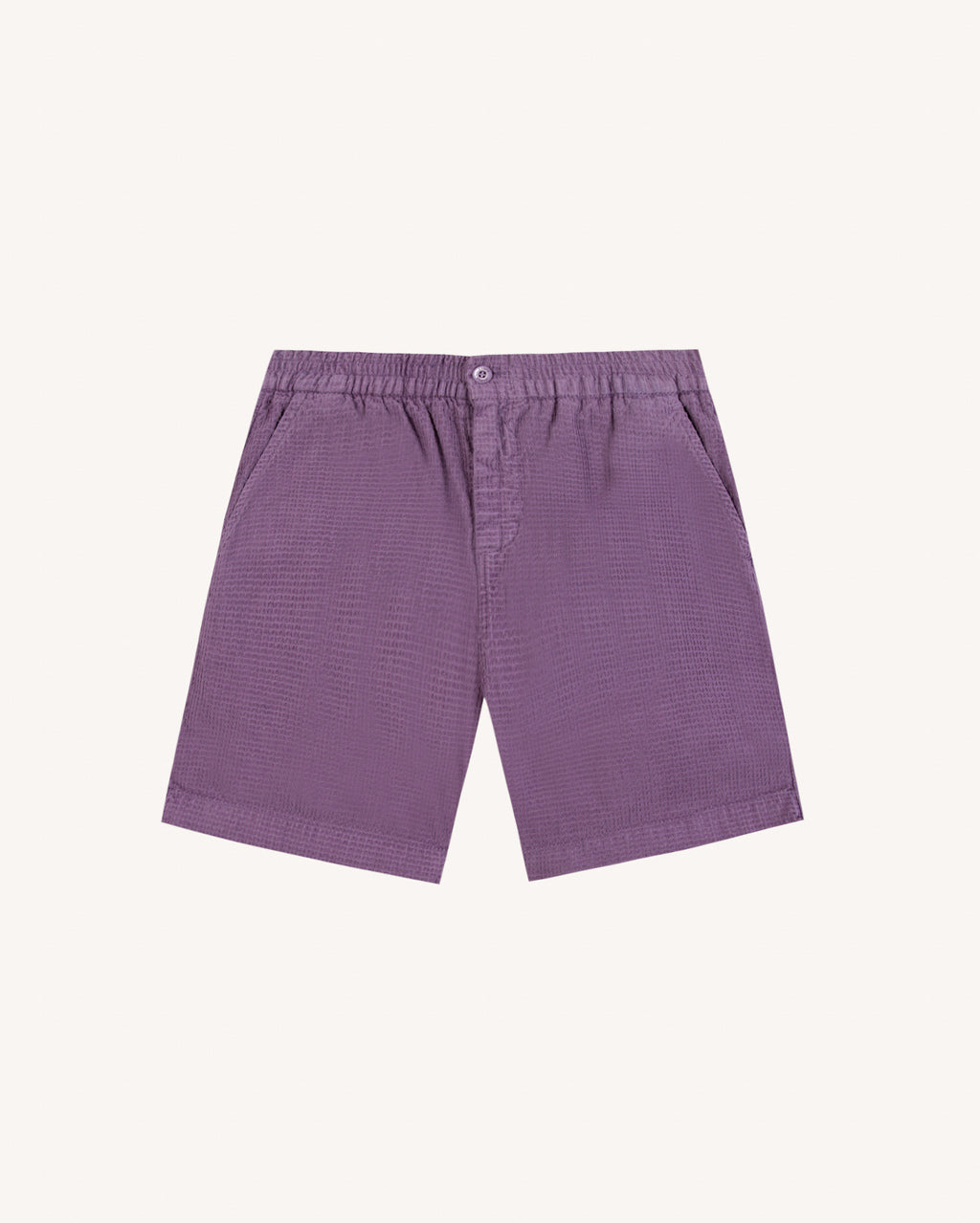 Short elastique Chevre Chaine et trame Violet
