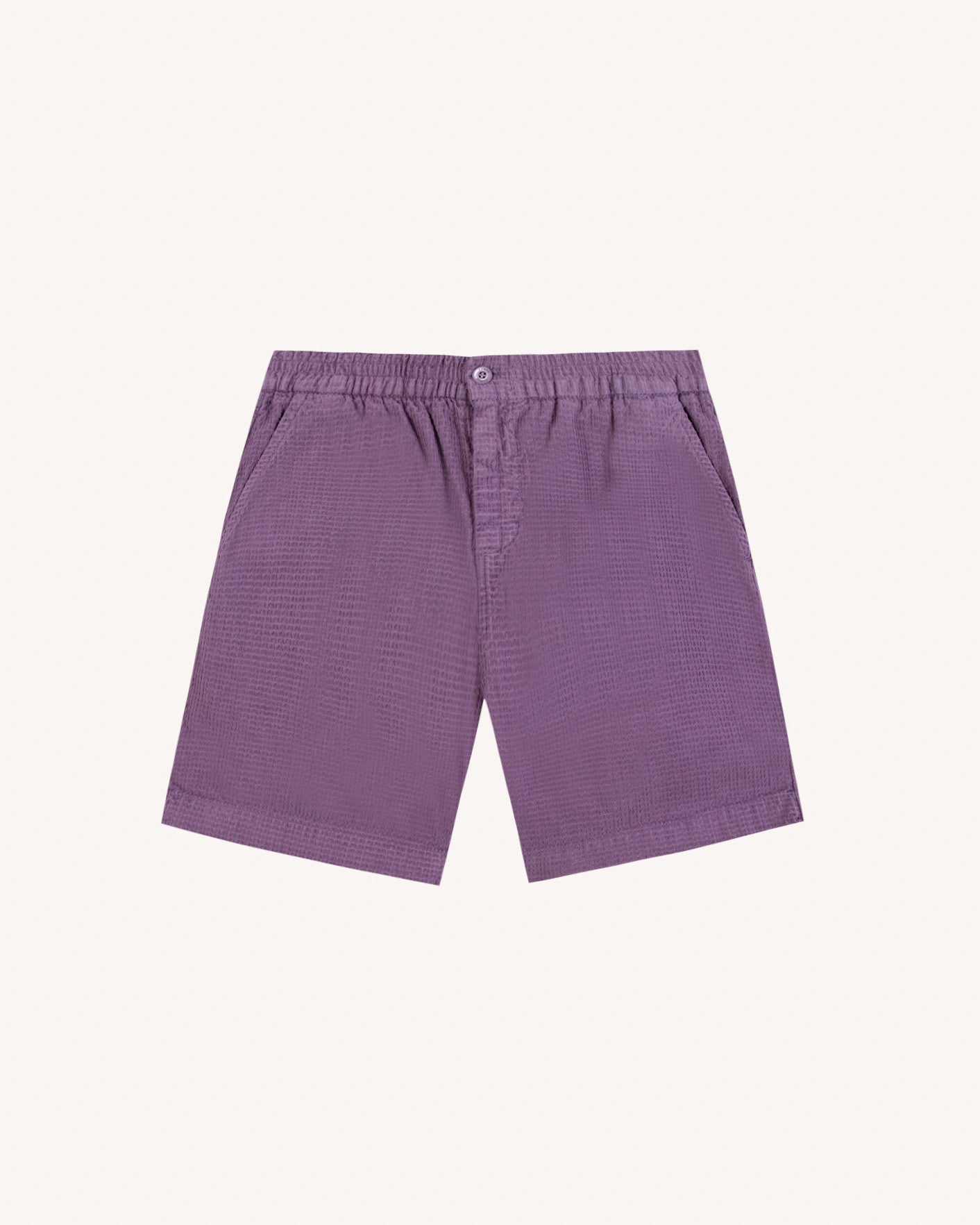 Short elastique Chevre Chaine et trame Violet
