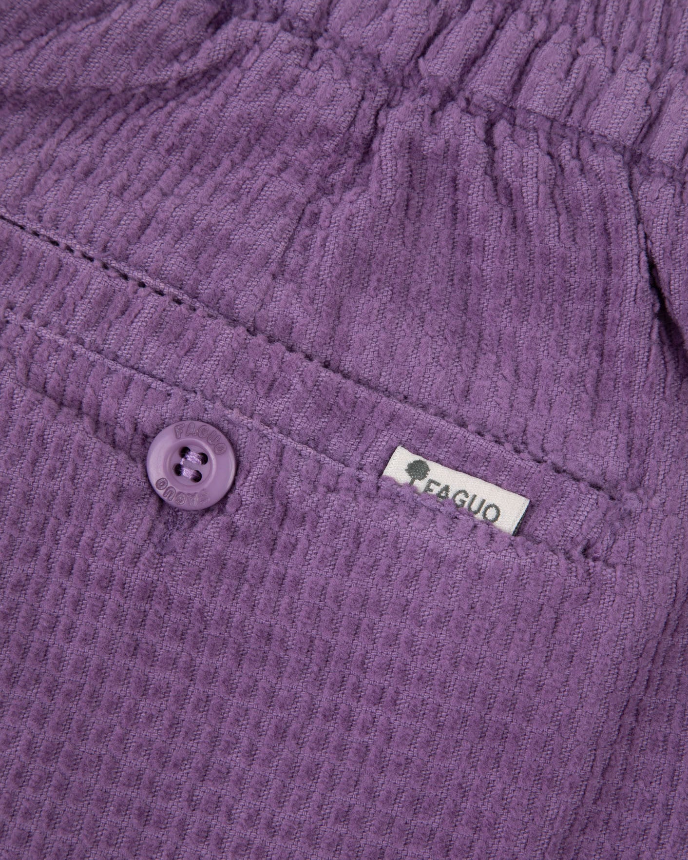Short elastique Chevre Chaine et trame Violet
