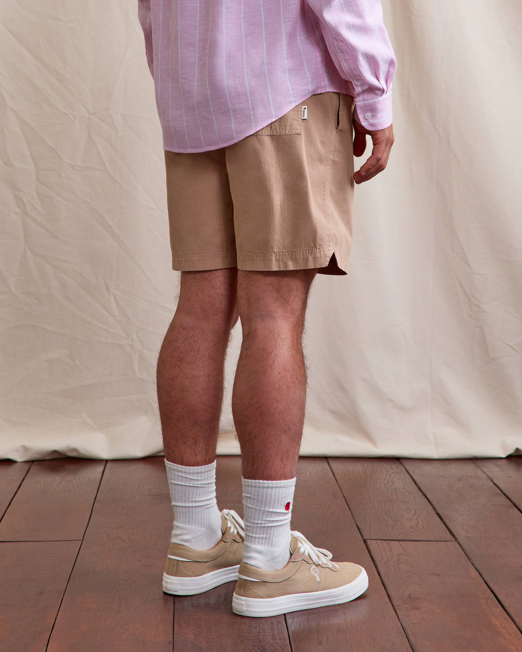 Short elastique Milly Chaine et trame Natural
