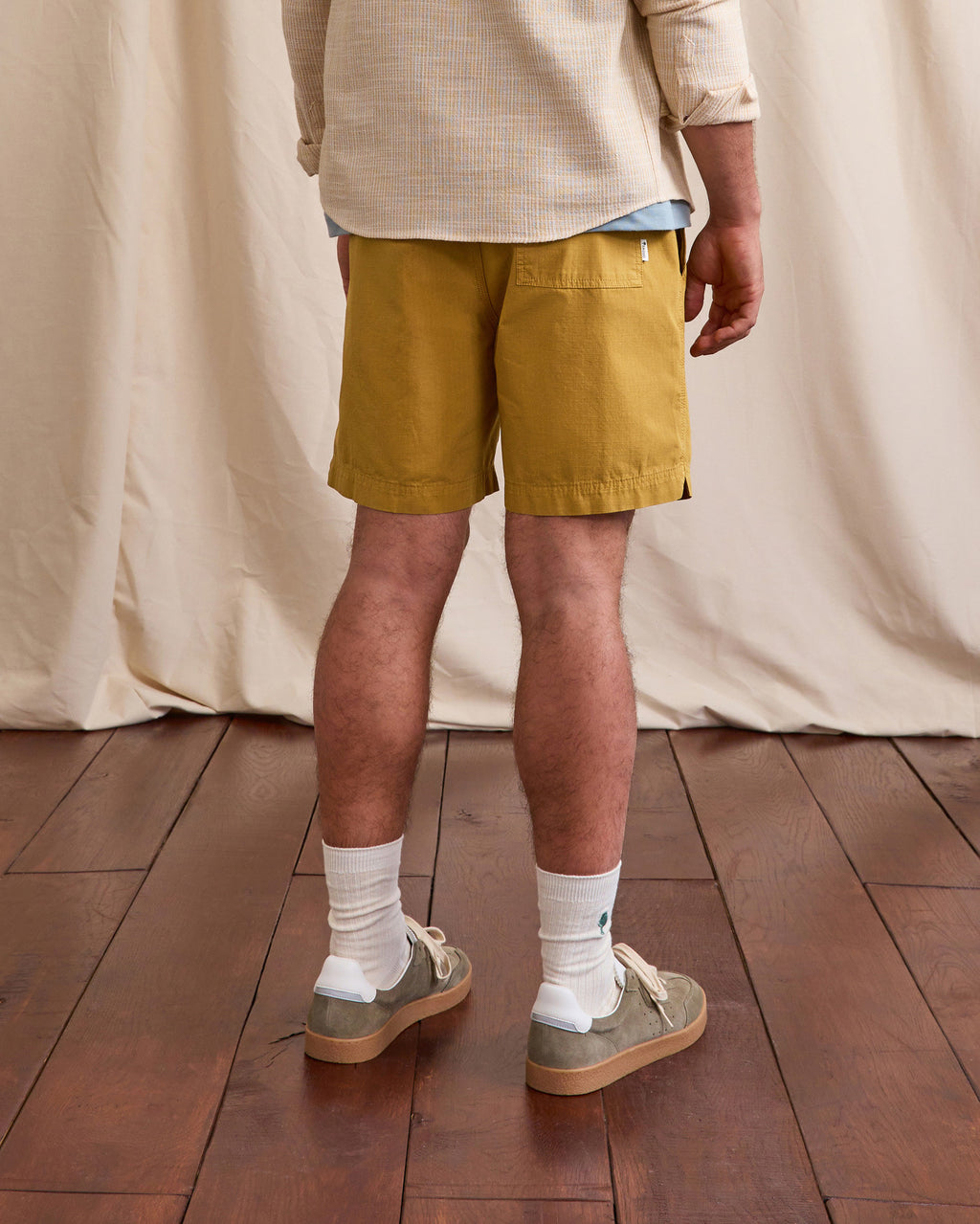 Short elastique Milly Chaine et trame Light camel
