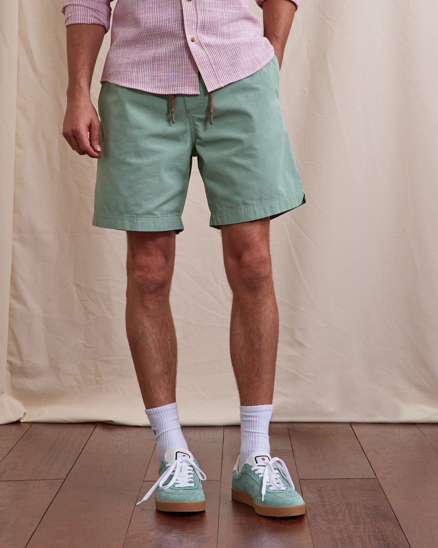 Short elastique Milly Chaine et trame Green
