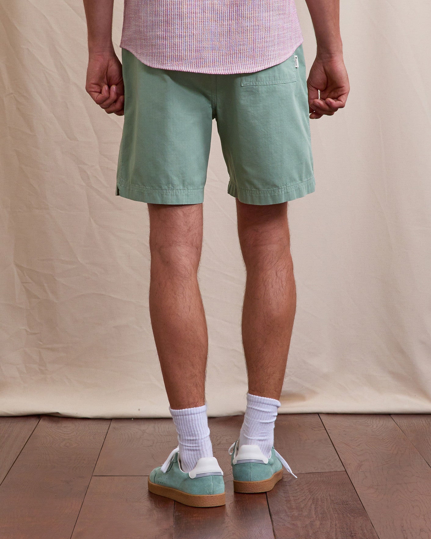 Short elastique Milly Chaine et trame Green
