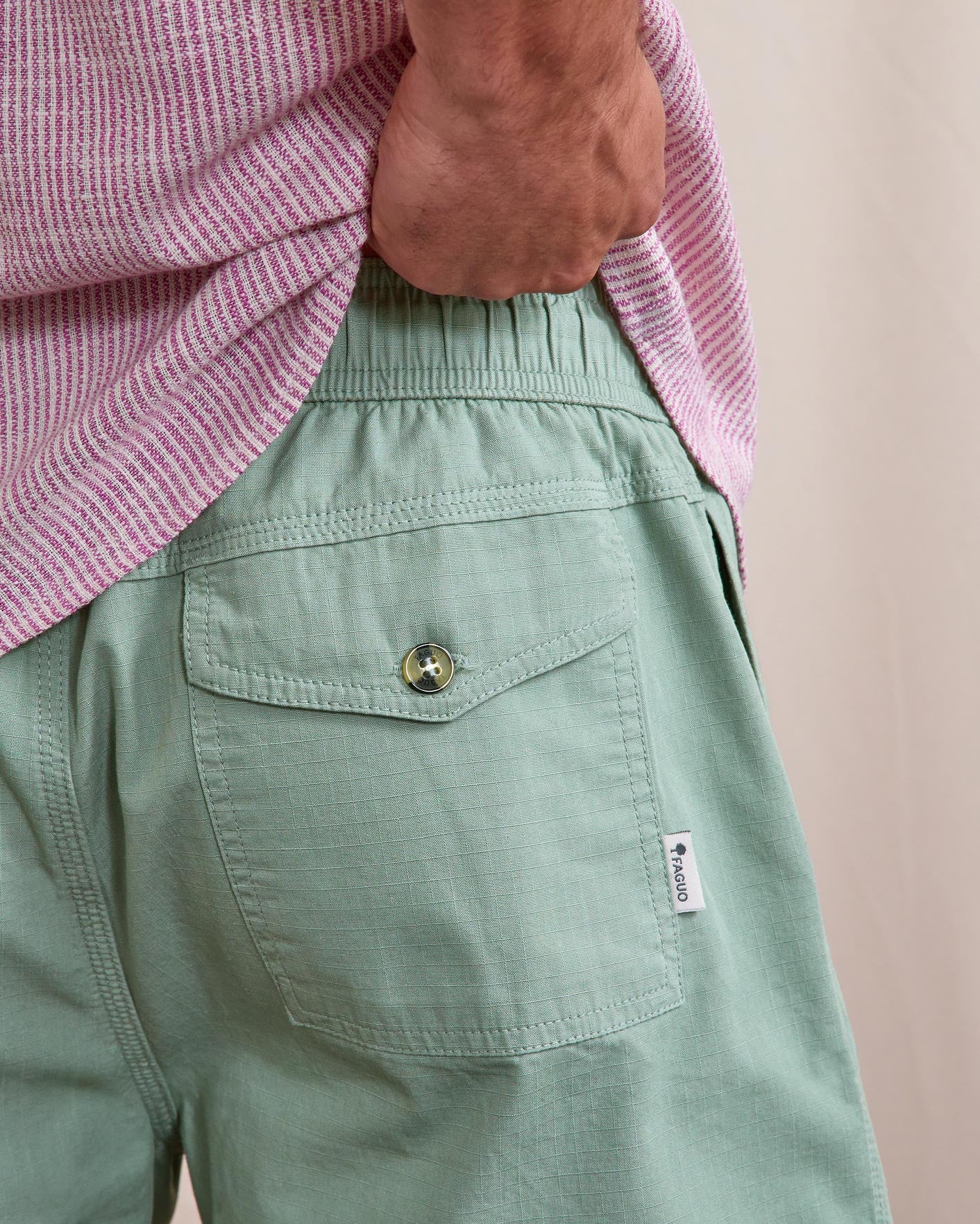 Short elastique Milly Chaine et trame Green
