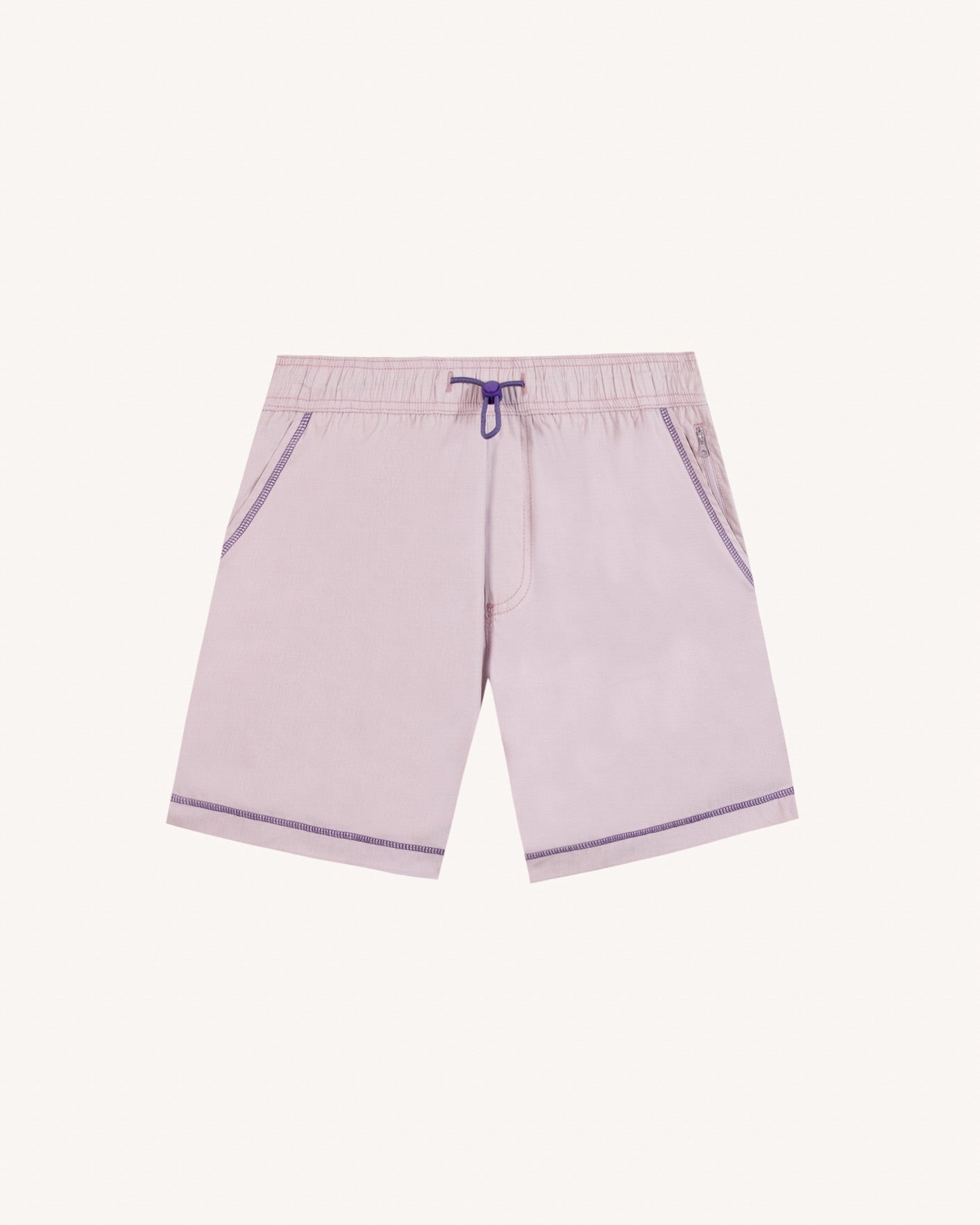 Short elastique Milly otd Chaine et trame Lilac/navy
