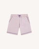 Short elastique Milly otd Chaine et trame Lilac/navy
