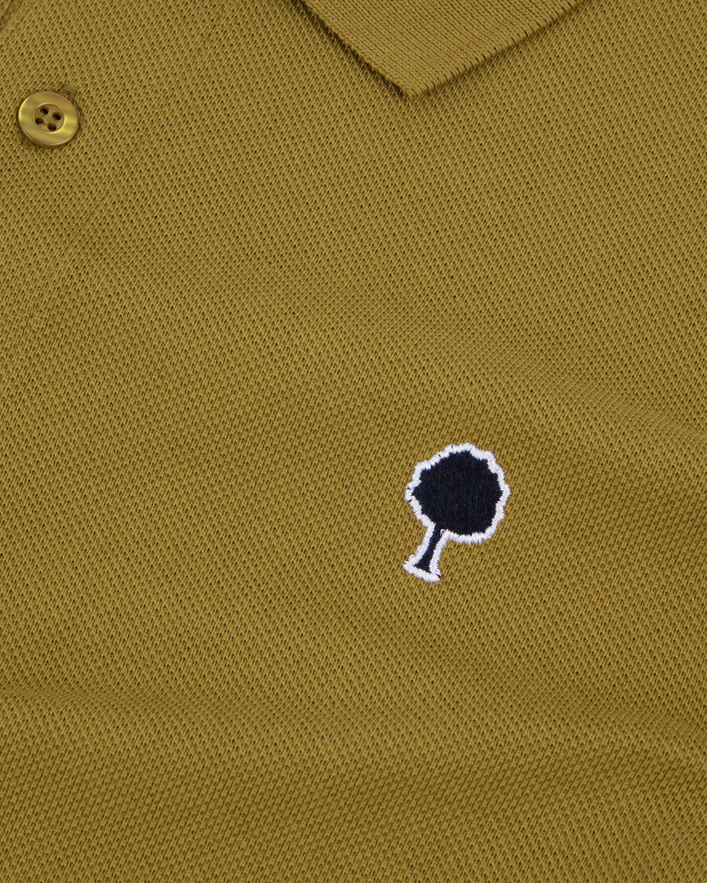 Polo ss Lumigny Warm Khaki Knit
