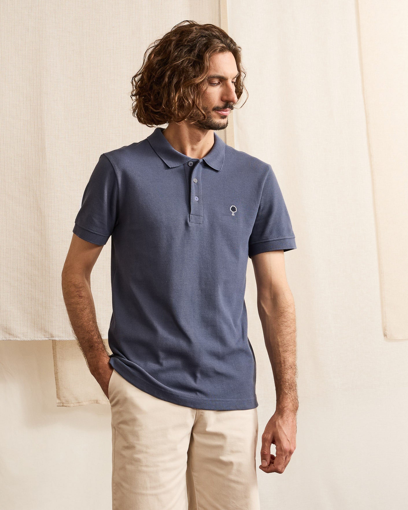 Polo mc Lumigny Maille Washed navy

