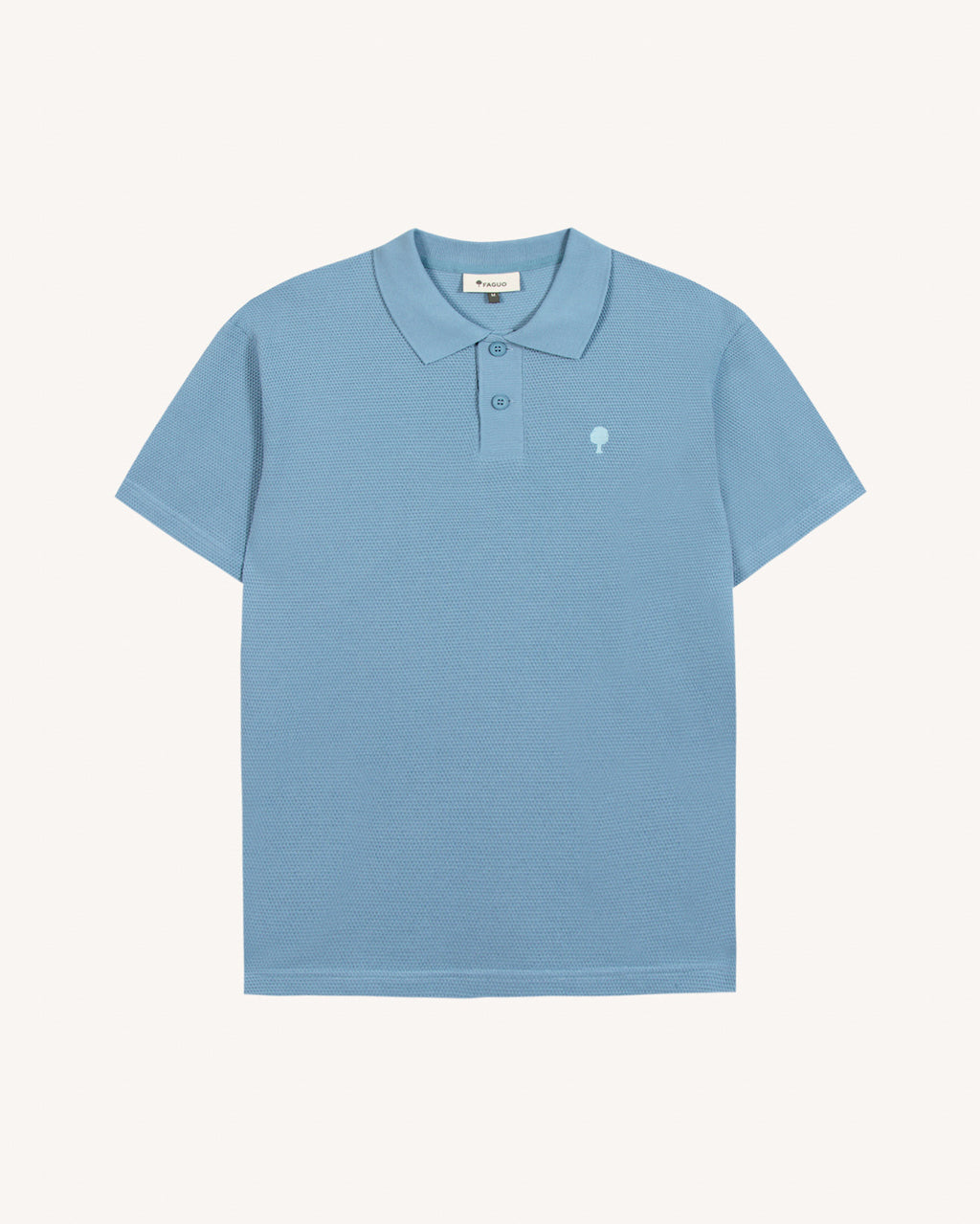 Polo ss Montge Knit Beach blue
