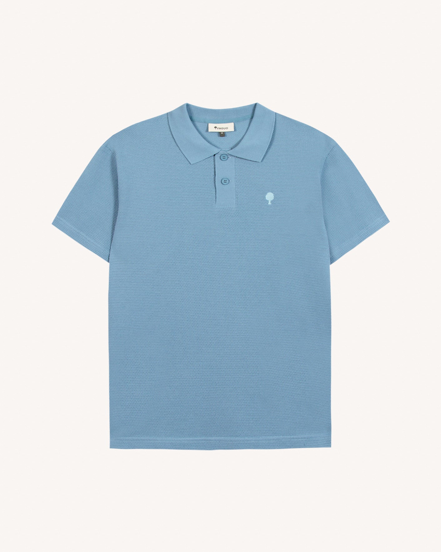 Polo ss Montge Knit Beach blue
