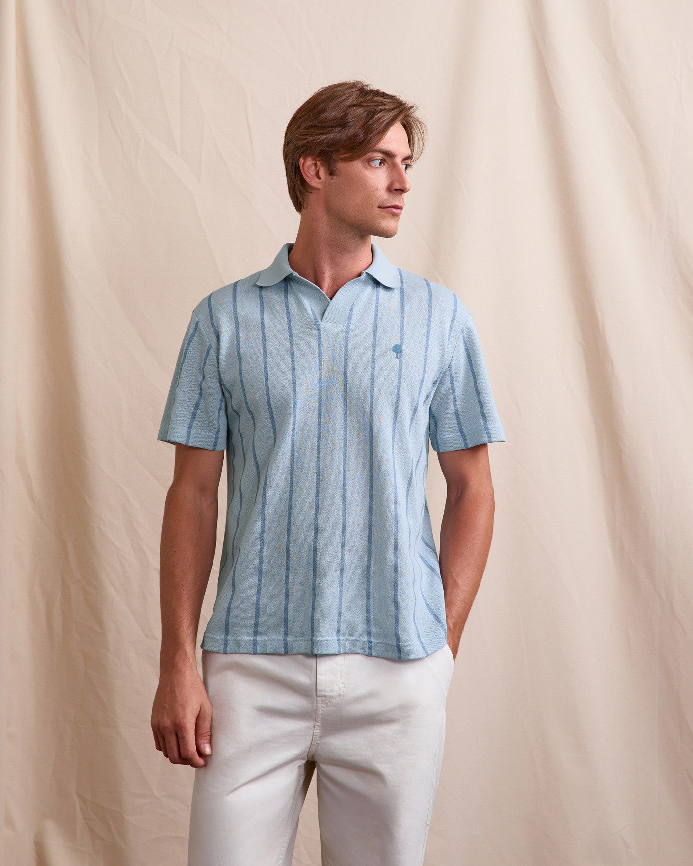 Polo mc Blache Maille Sky blue/moonlight
