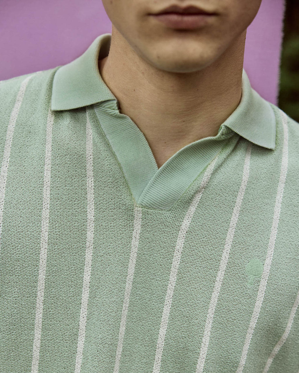 Polo mc Blache Maille Light green / ecru
