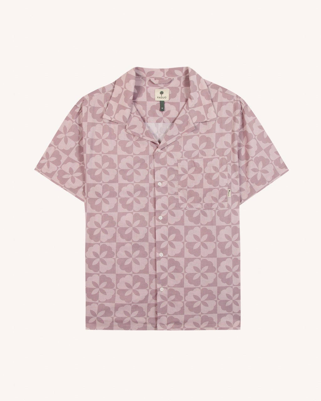 Short-sleeve shirt Paiolive Woven Lilac/navy
