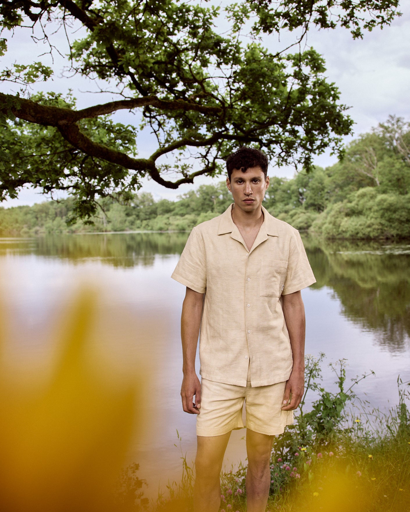 Short-sleeve shirt Paiolive Chaine et trame 
