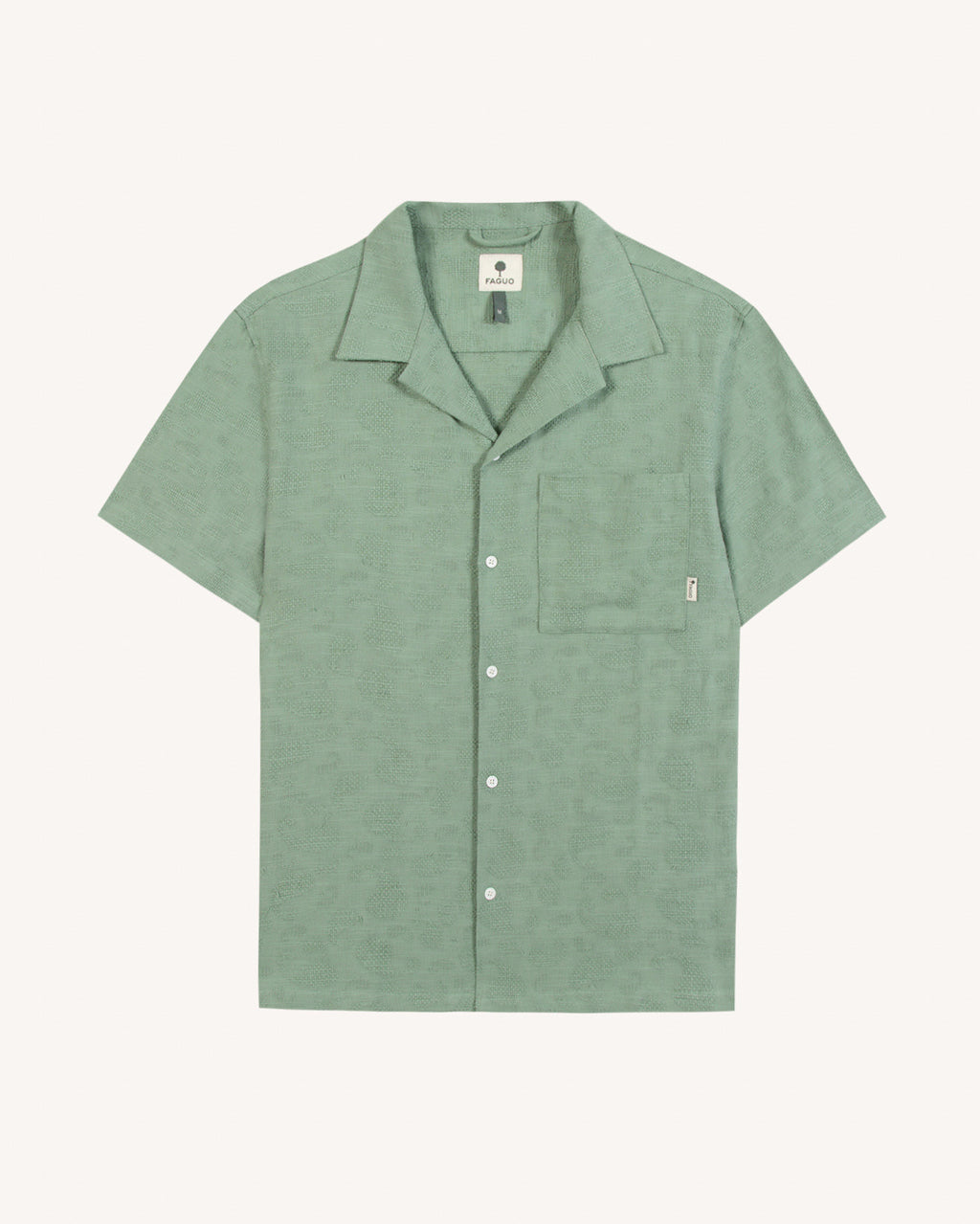 Short-sleeve shirt Paiolive Woven Green
