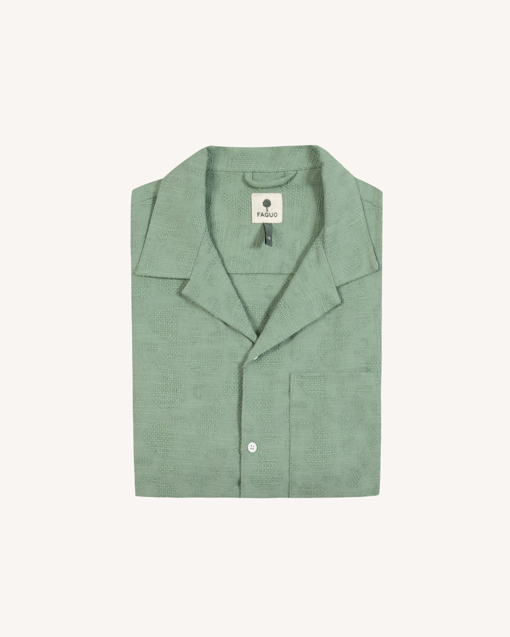 Short-sleeve shirt Paiolive Woven Green

