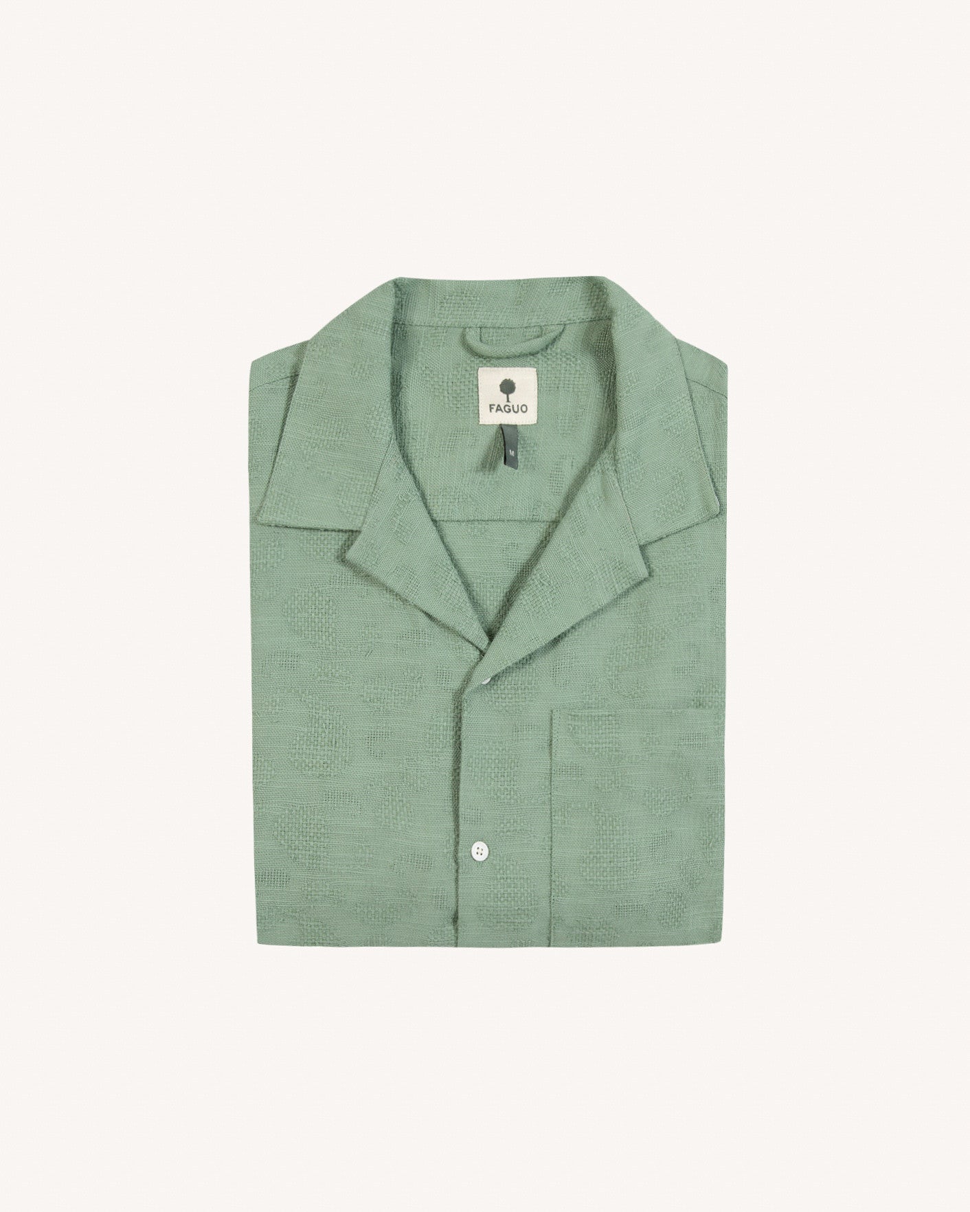 Short-sleeve shirt Paiolive Woven Green
