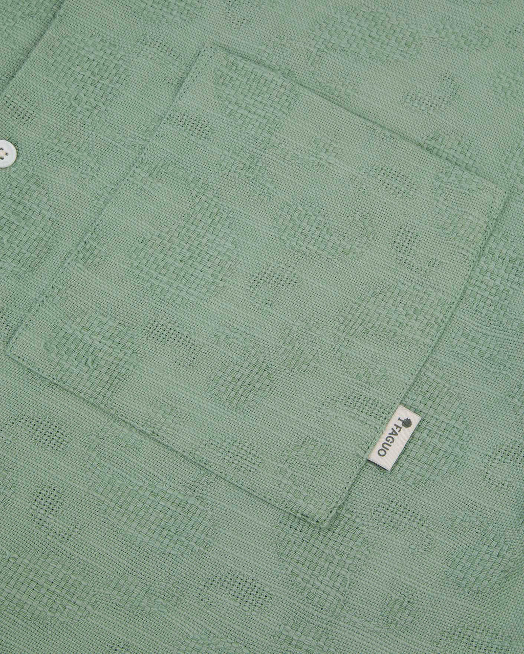 Short-sleeve shirt Paiolive Woven Green
